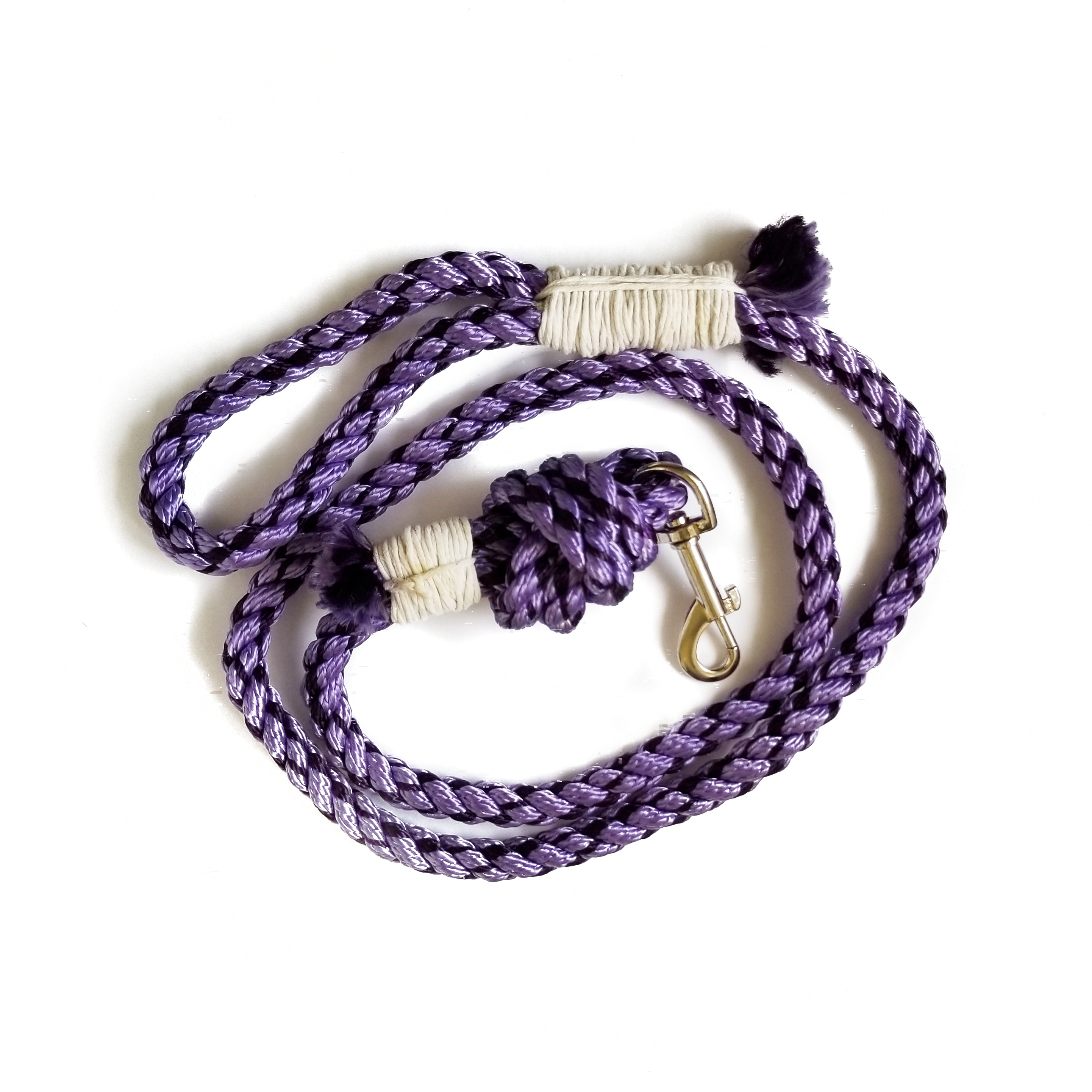 Purple Twisted Rope Leash