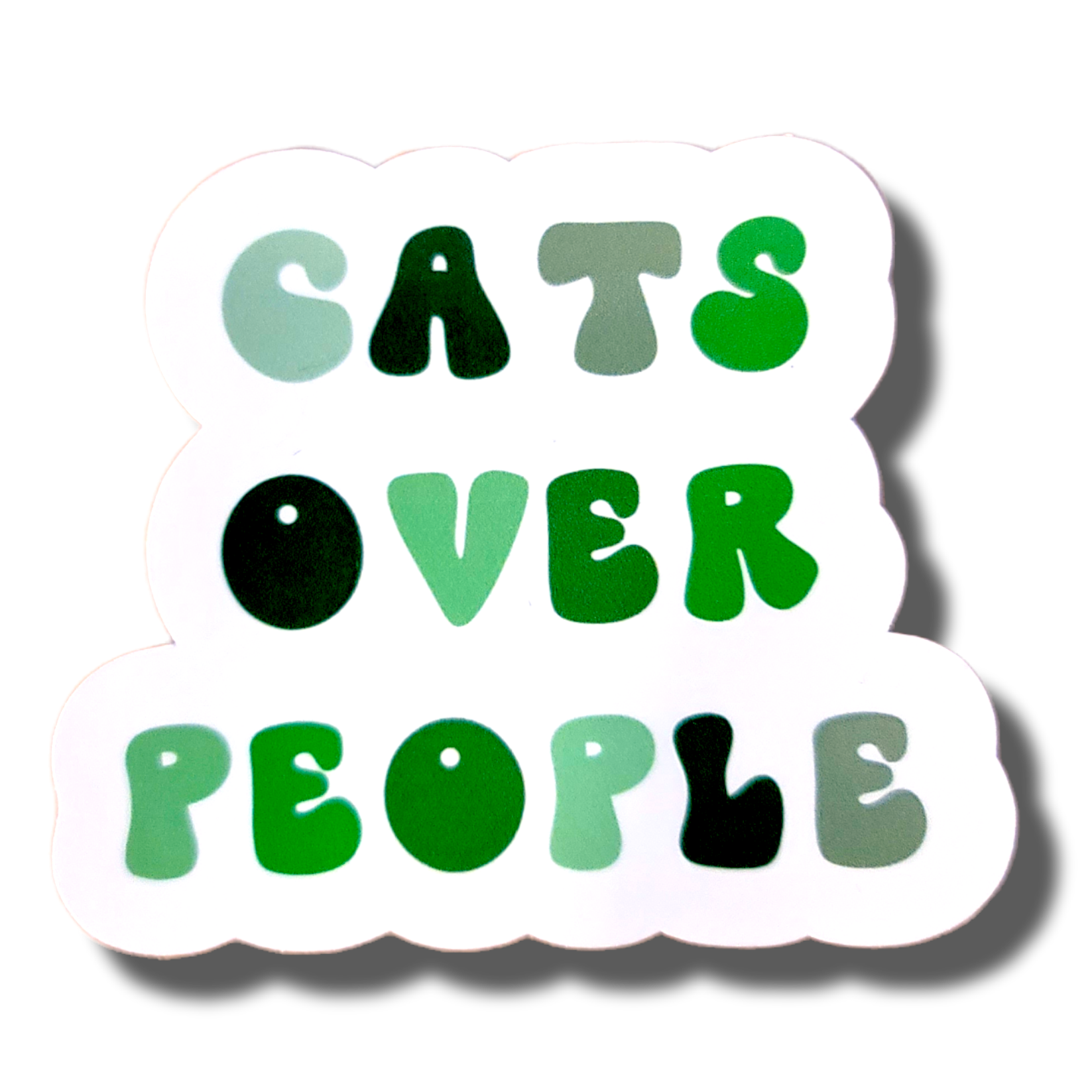 Cats Over People Sticker